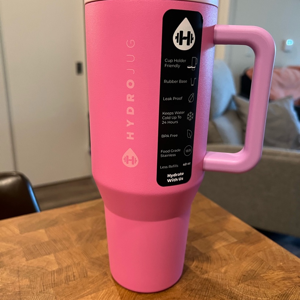 Pink Sugar Color Block HydroJug Traveler 40oz